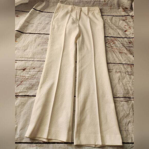 Tomaso Stefanelli Boot Cut Textured Dress Pants/ Trousers Size 12 - Picture 1 of 5